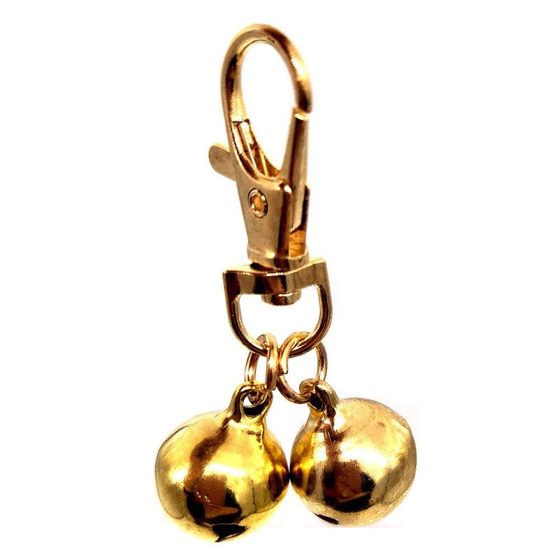 ZaneGear DIY Pet Bells 304 Stainless Steel Dog Bells 4 pcs Gold and Silver Bell Training Charm Pendants Jewelry for Pet Dog Cat Necklace Collar (4 Sets) - Image 5